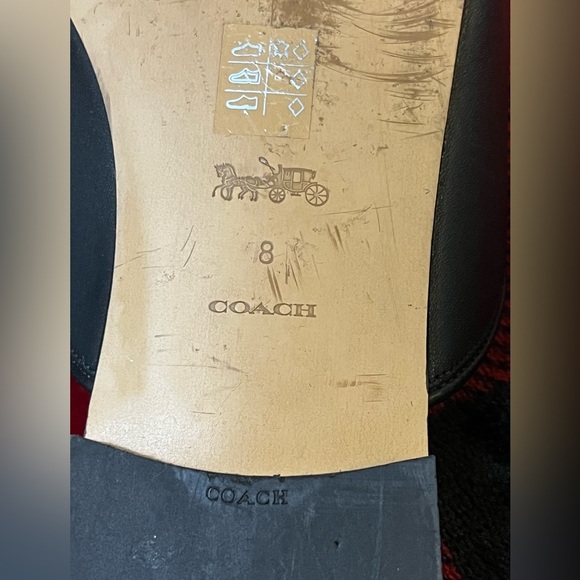 Coach Leather Shea Slide, Black and Tan, Women’s Size: 8B - Picture 9 of 16